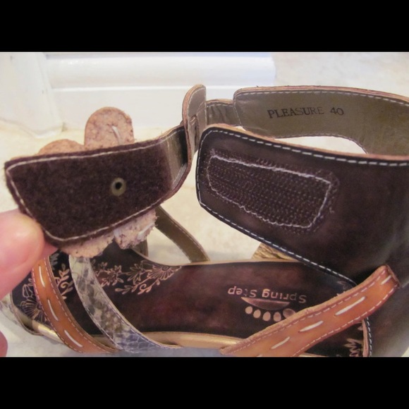 Cute Spring Step Pleasure Colorful Sandals 40 US 9M - Picture 6 of 11